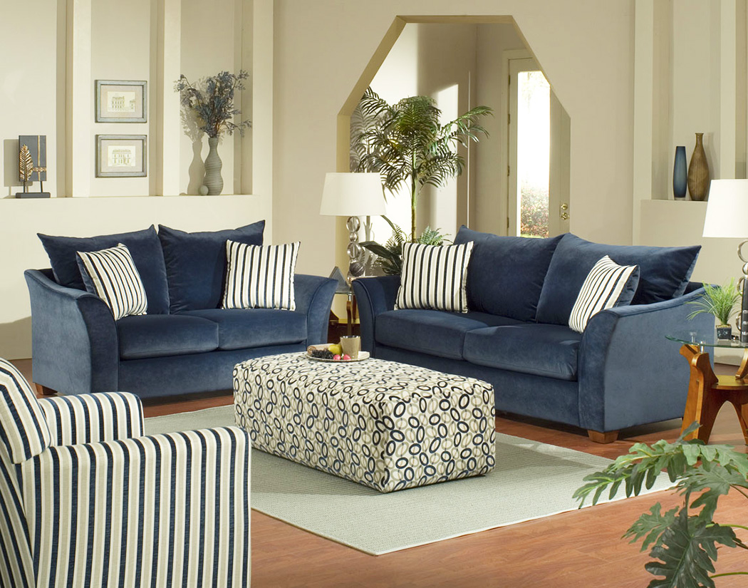 simple-but-elegant-beige-living-room-with-blue-living-sofa-and-strip-decor